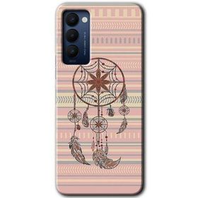 Tecno Camon 18P Mandala Retro Baskılı Uyumlu Silikon Kılıf