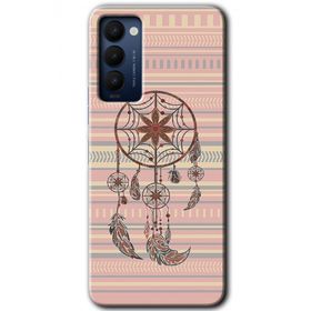 Tecno Camon 18P Mandala Retro Baskılı Uyumlu Silikon Kılıf