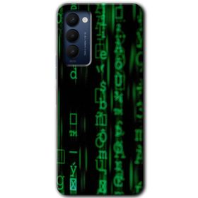Tecno Camon 18P Mat Çiçek Baskılı Uyumlu Silikon Kılıf