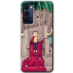Tecno Camon 18P Morty Baskılı Uyumlu Silikon Kılıf