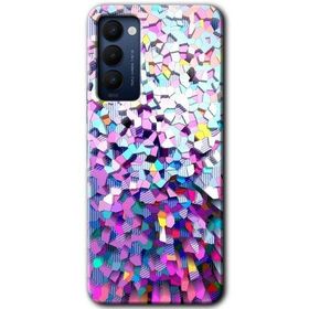 Tecno Camon 18P Mosaic Fragments Colorfull Baskılı Uyumlu Silikon Kılıf