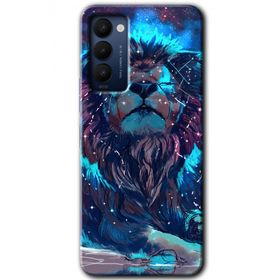 Tecno Camon 18P Neon Aslan Baskılı Uyumlu Silikon Kılıf