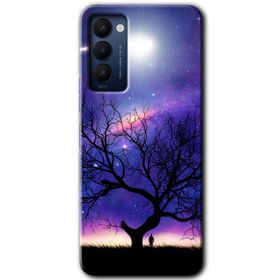 Tecno Camon 18P Outlines Paint Baskılı Uyumlu Silikon Kılıf