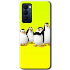 Tecno Camon 18P Penguenler Baskılı Uyumlu Silikon Kılıf