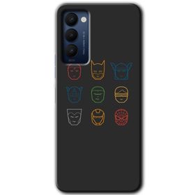 Tecno Camon 18P Polygon Graident 3 Baskılı Uyumlu Silikon Kılıf