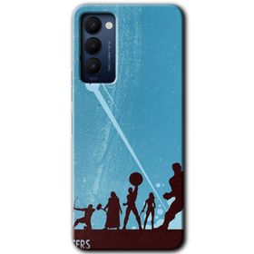 Tecno Camon 18P Polygon Graident 3 Baskılı Uyumlu Silikon Kılıf