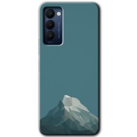 Tecno Camon 18P Polygon Graident 3 Baskılı Uyumlu Silikon Kılıf