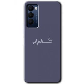 Tecno Camon 18P Sigara Zararlıdır Baskılı Uyumlu Silikon Kılıf