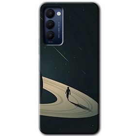 Tecno Camon 18P Space Planet Baskılı Uyumlu Silikon Kılıf