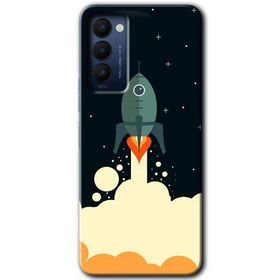 Tecno Camon 18P Space Smoke Baskılı Uyumlu Silikon Kılıf
