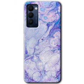 Tecno Camon 18P Spots Lilac Baskılı Uyumlu Silikon Kılıf