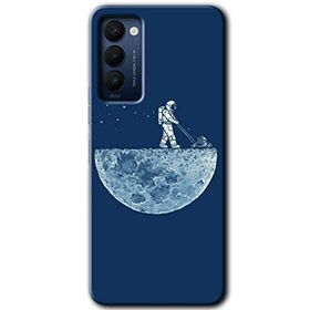 Tecno Camon 18P Uzay İşçisi Baskılı Uyumlu Silikon Kılıf