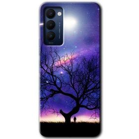 Tecno Camon 18P Uzay Silüet Baskılı Uyumlu Silikon Kılıf