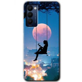 Tecno Camon 18P Yalnız Kadın Baskılı Uyumlu Silikon Kılıf