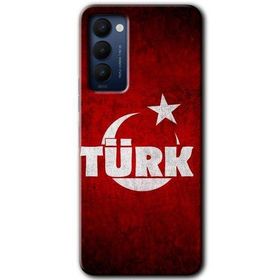 Tecno Camon 18T Ayyıldız Türk Baskılı Uyumlu Silikon Kılıf