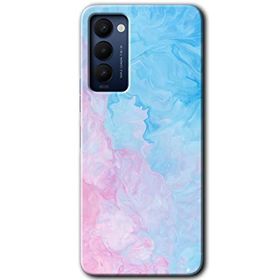 Tecno Camon 18T Blue Art Baskılı Uyumlu Silikon Kılıf
