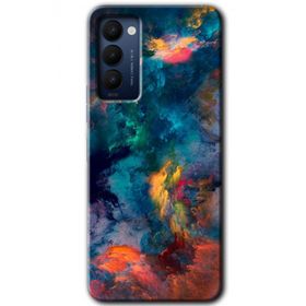 Tecno Camon 18T Color Storm Baskılı Uyumlu Silikon Kılıf