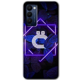 Tecno Camon 18T Dark Neon Yaprak Ö Harfi Baskılı Uyumlu Silikon Kılıf