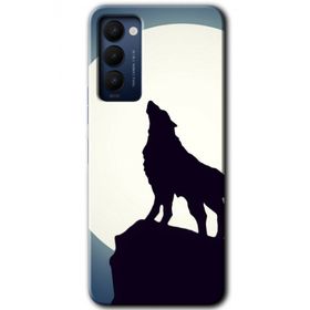 Tecno Camon 18T Dolunay Bozkurt Baskılı Uyumlu Silikon Kılıf