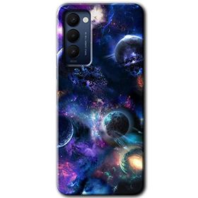 Tecno Camon 18T Gezegen Karışımı Baskılı Uyumlu Silikon Kılıf