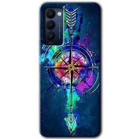 Tecno Camon 18T Gizemli Pusula Baskılı Uyumlu Silikon Kılıf