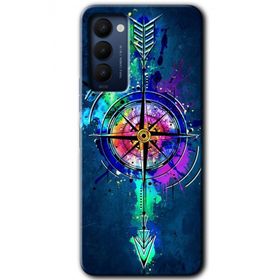 Tecno Camon 18T Gizemli Pusula Baskılı Uyumlu Silikon Kılıf