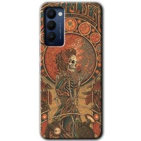 Tecno Camon 18T İskelet Aşk Baskılı Uyumlu Silikon Kılıf