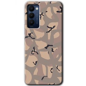 Tecno Camon 18T Kamuflaj 6 Baskılı Uyumlu Silikon Kılıf