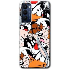 Tecno Camon 18T Karakterler Baskılı Uyumlu Silikon Kılıf