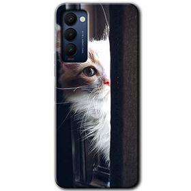 Tecno Camon 18T Kedi Bakışı Baskılı Uyumlu Silikon Kılıf