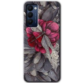 Tecno Camon 18T kelebek Ömrü Baskılı Uyumlu Silikon Kılıf