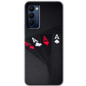Tecno Camon 18T King Lion Baskılı Uyumlu Silikon Kılıf