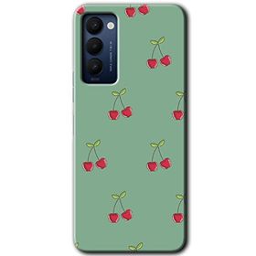 Tecno Camon 18T Kiraz Berry Baskılı Uyumlu Silikon Kılıf