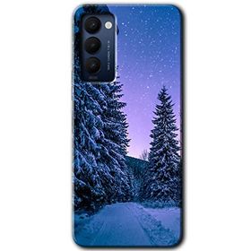 Tecno Camon 18T Kış Manzarası Baskılı Uyumlu Silikon Kılıf