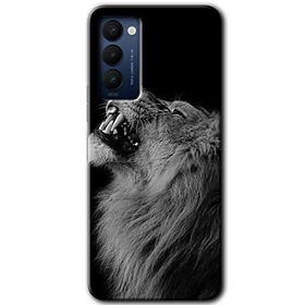 Tecno Camon 18T Lion Baskılı Uyumlu Silikon Kılıf
