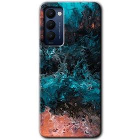 Tecno Camon 18T Liquid Colorfull Baskılı Uyumlu Silikon Kılıf