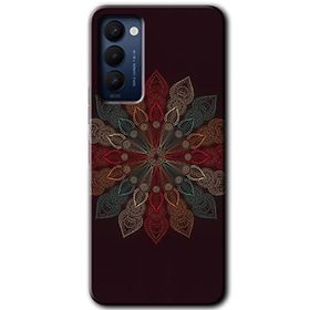 Tecno Camon 18T Mandala Flower Wal Baskılı Uyumlu Silikon Kılıf