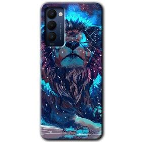 Tecno Camon 18T Neon Aslan Baskılı Uyumlu Silikon Kılıf