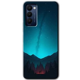 Tecno Camon 18T Night Fores Mount Baskılı Uyumlu Silikon Kılıf