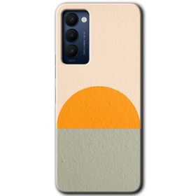 Tecno Camon 18T Polygon Graident 3 Baskılı Uyumlu Silikon Kılıf