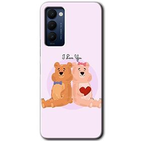 Tecno Camon 18T Sevgili Ayıcık Baskılı Uyumlu Silikon Kılıf