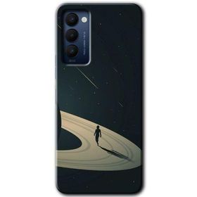 Tecno Camon 18T Space Planet Baskılı Uyumlu Silikon Kılıf