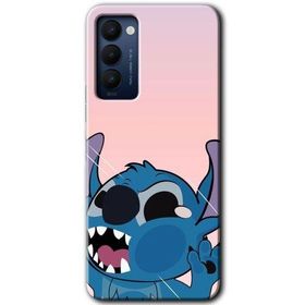 Tecno Camon 18T Stitch Baskılı Uyumlu Silikon Kılıf