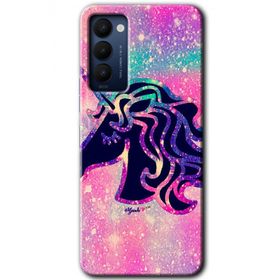 Tecno Camon 18T Unicorn Kristal Baskılı Uyumlu Silikon Kılıf