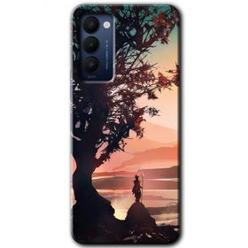 Tecno Camon 18T Yalnız Savaşcı Baskılı Uyumlu Silikon Kılıf