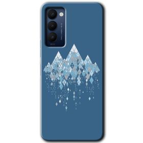 Tecno Camon 18T Yarım Mermer Baskılı Uyumlu Silikon Kılıf