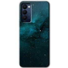 Tecno Camon 18T Yıldızlararası Baskılı Uyumlu Silikon Kılıf