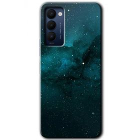 Tecno Camon 18T Yıldızlararası Baskılı Uyumlu Silikon Kılıf