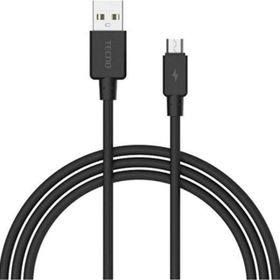 Tecno Casper Via G5 2023 Güçlü 2a Usba To Micro Hızlı 1 m Siyah Data ve Şarj Kablosu