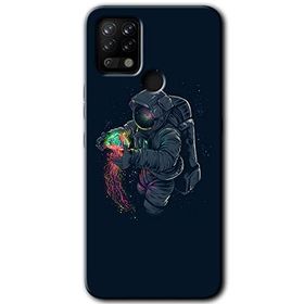 Tecno Pova Astronot Kıyafeti Baskılı Uyumlu Silikon Kılıf